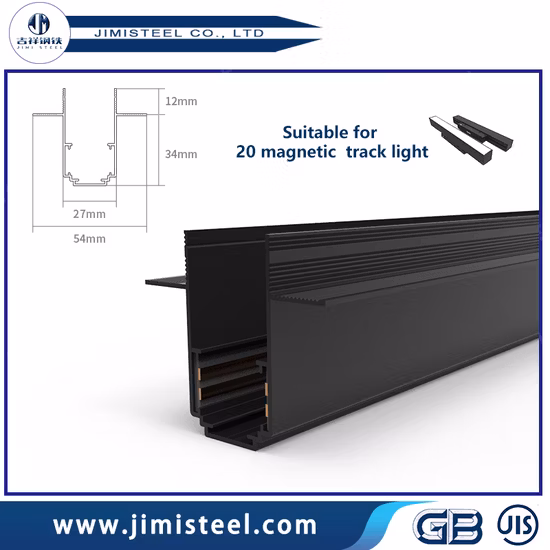 Factory Custom Modern Indoor Anti Glare Zoomable Lighting Adjustable Tracklight CRI90 Dimmable Rail Spotlight COB Focus Black LED Track Light